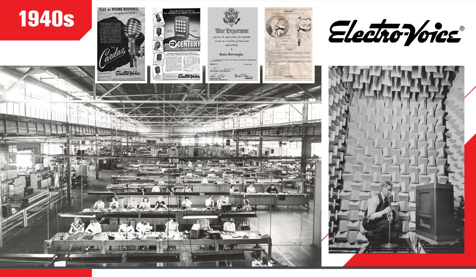 تاریخچه برند الکتروویس Electro-Voice History